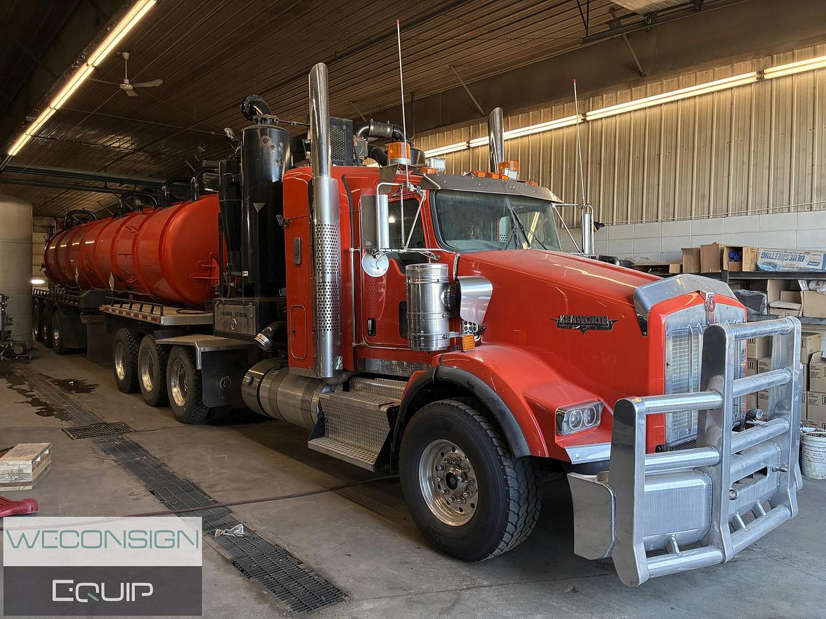 Used 2012 Kenworth T800 Tandem Tri Semi Vac Truck & Trailer
