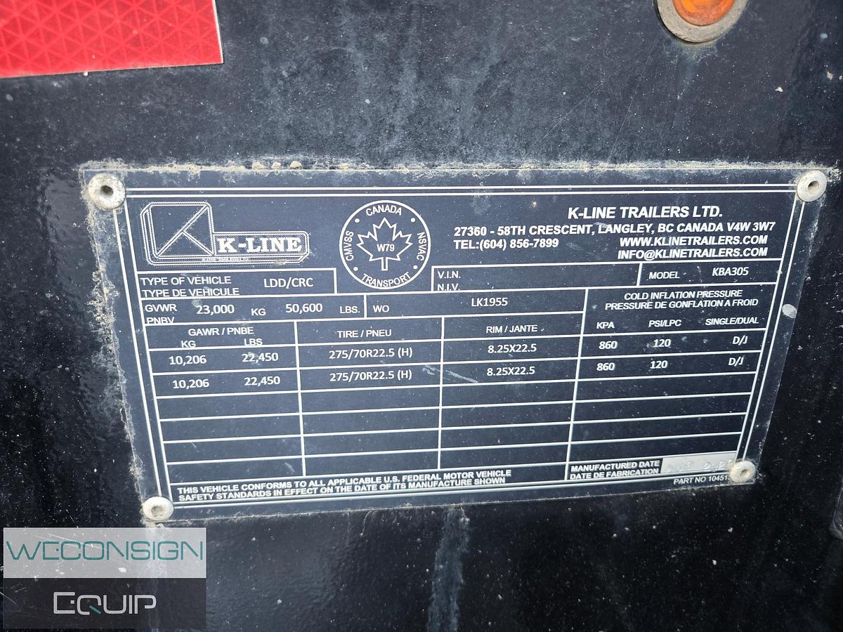 Used 2023 K-Line 65T 10 Axle Lowboy Combination