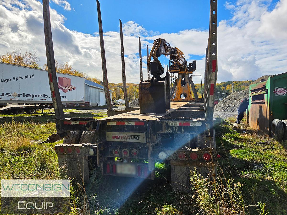 Used 2022 Manac 23451A541 Quad Axle Logging Trailer