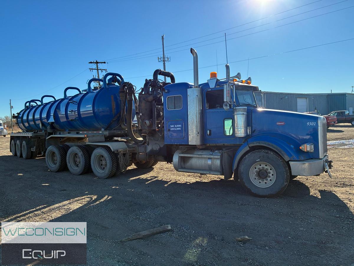 Used 2007 Peterbilt 378 Semi Vacuum Truck and Trailer