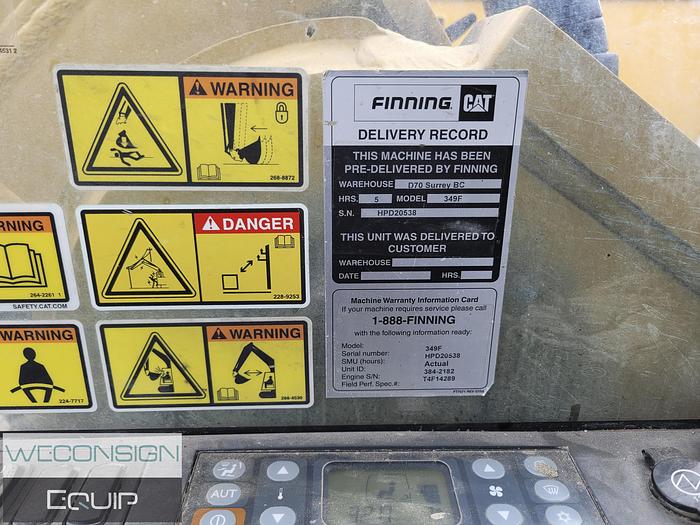 Used 2019 CAT 349FL Excavator