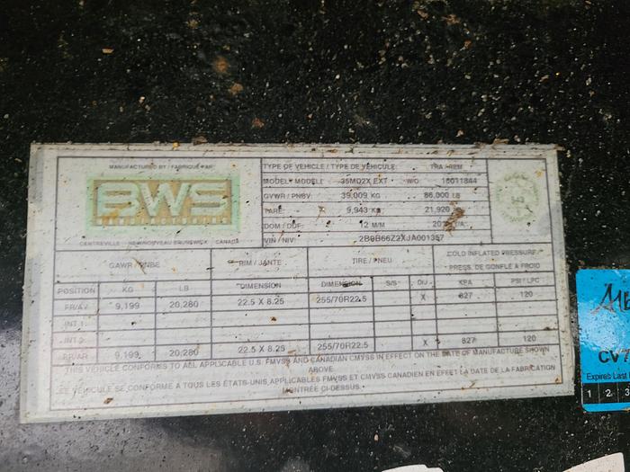 Used 2018 BWS 35MD2X EXT Trombone/ Extendable Lowbed/Lowboy (01619)