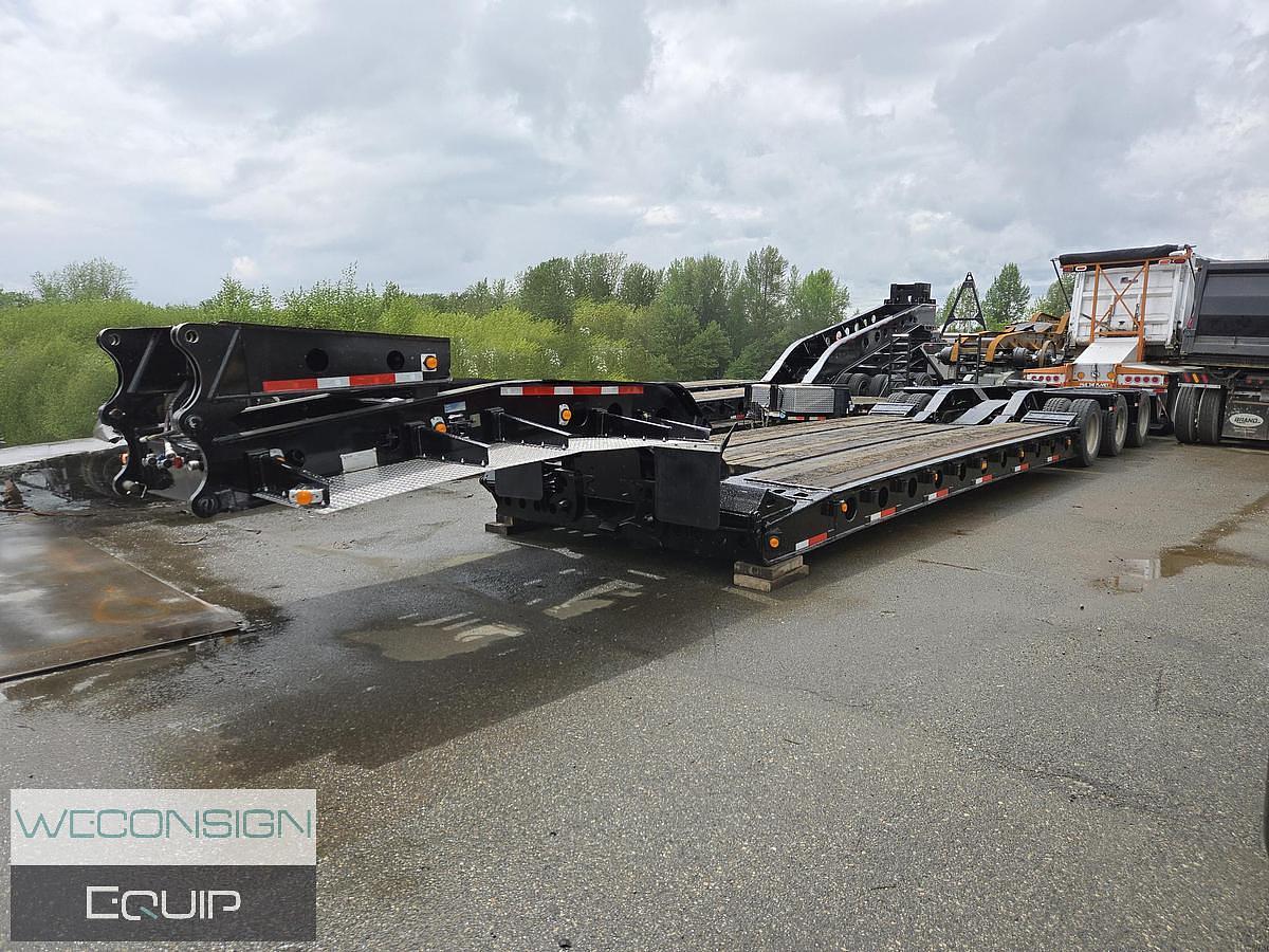 Used 2005 K-Line 60 Ton Lowbed Trailer and Jump Jeep