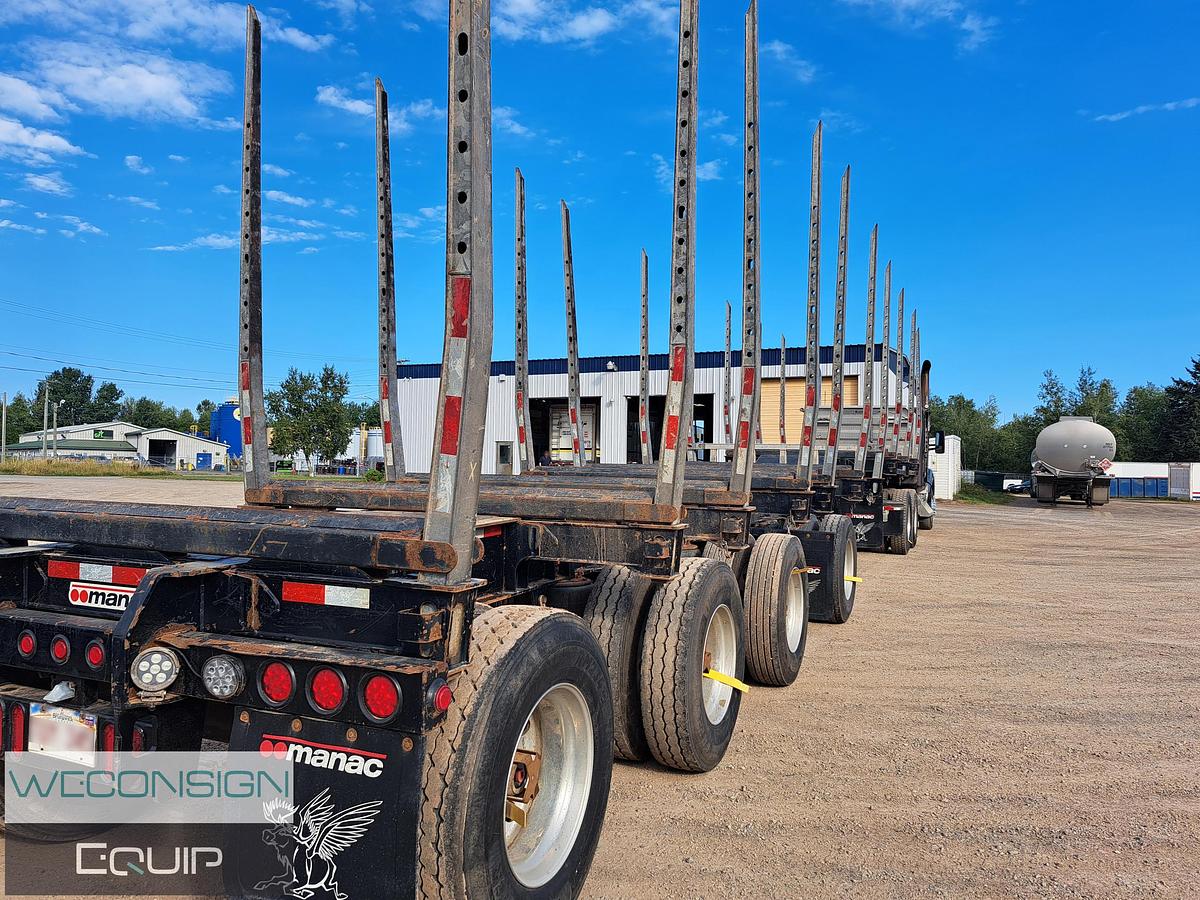 Used 2024 Manac 23451A541 Quad Axle Log Trailer