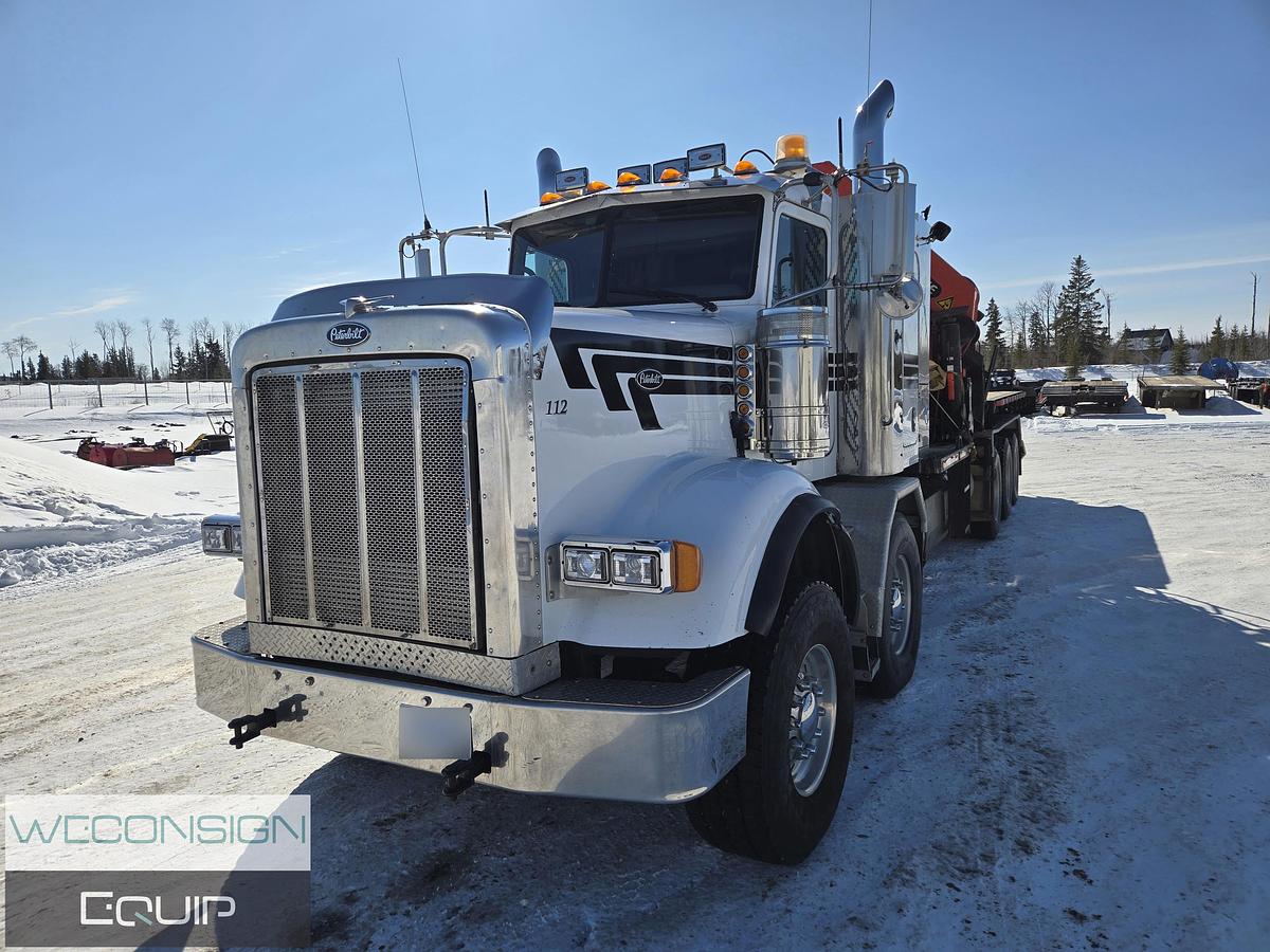 Used 2014 Peterbilt 367 Tan Tri 30 Ton Knuckle Boom Truck