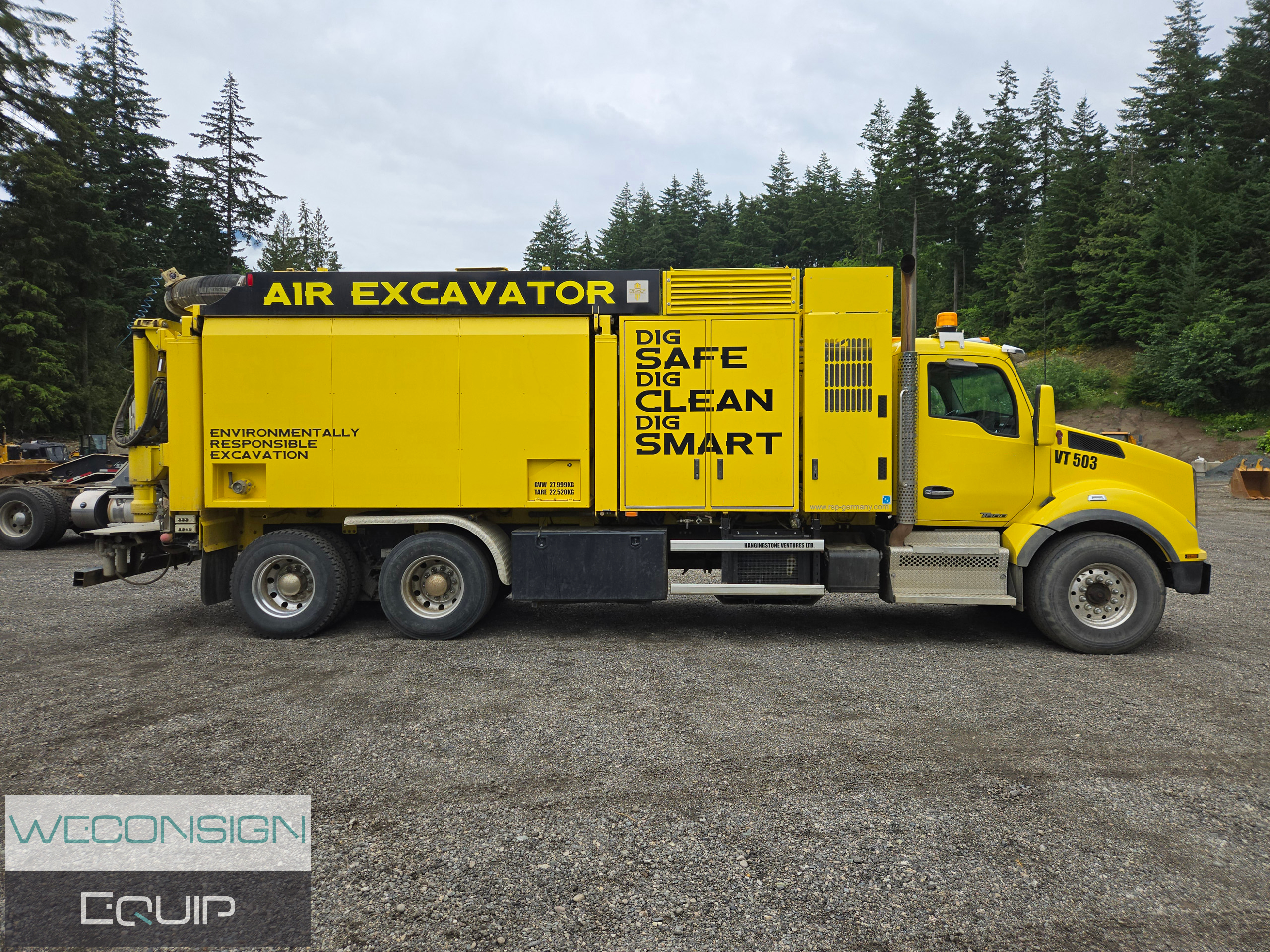 Used 2017 Kenworth T800 Tandem Axle Air Vac