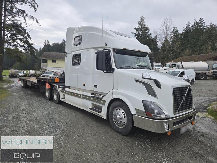 Used 2007 Volvo D12 Wet Kit Truck & Lowboy Trailer