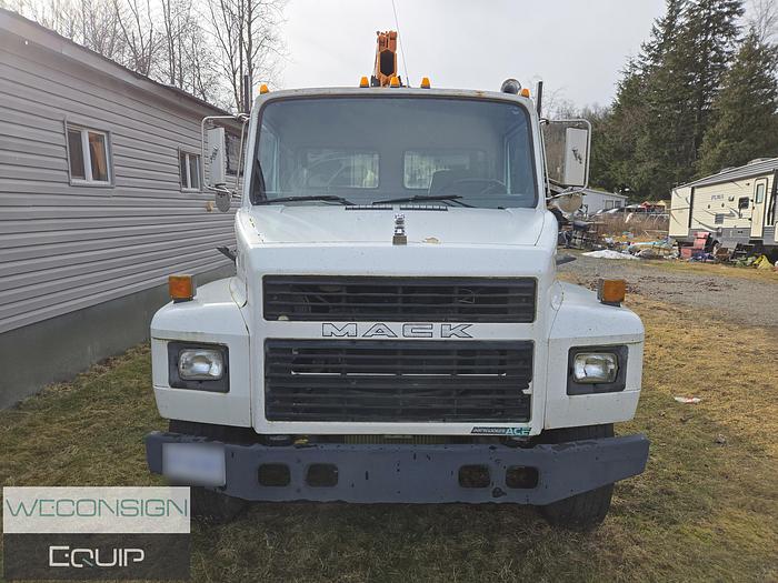 Used 1996 Mack CS200P Single Axle Boom/ Crane Truck