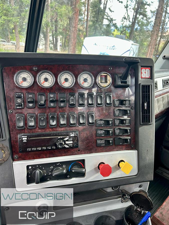 Used 2019 Freightliner Tri Drive Log Truck w/ 2019 Doepker Quad Axle Log Trailer