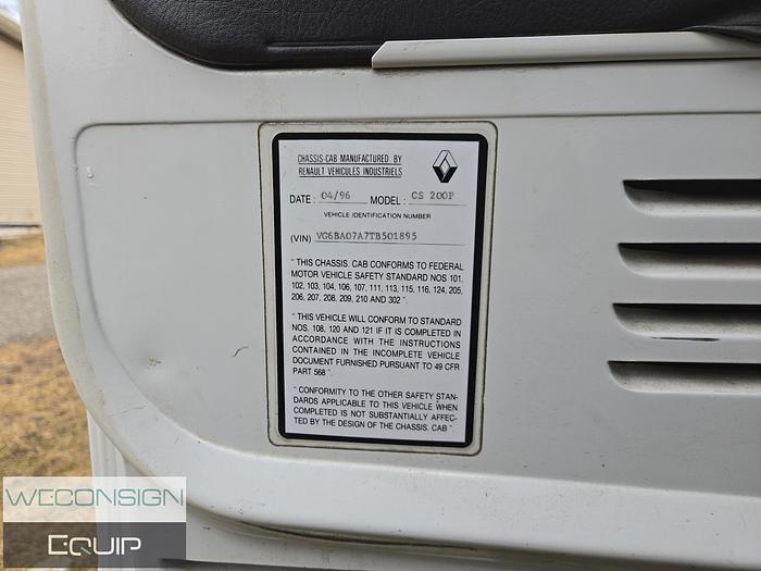 Used 1996 Mack CS200P Single Axle Boom/ Crane Truck