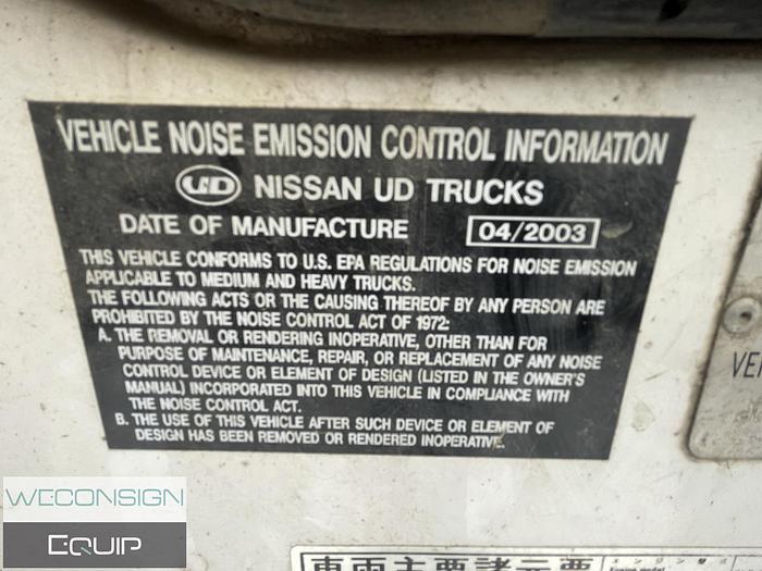 Used 2002 Nissan 2500 – Pavement Marking Vocational Truck