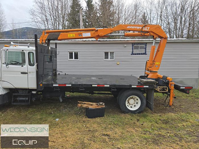 Used 1996 Mack CS200P Single Axle Boom/ Crane Truck