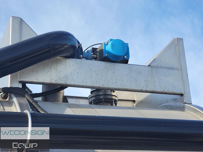 Used 2012 Brenner 407 Stainless Straight Vac Tank Rig Up (not chassis mounted)