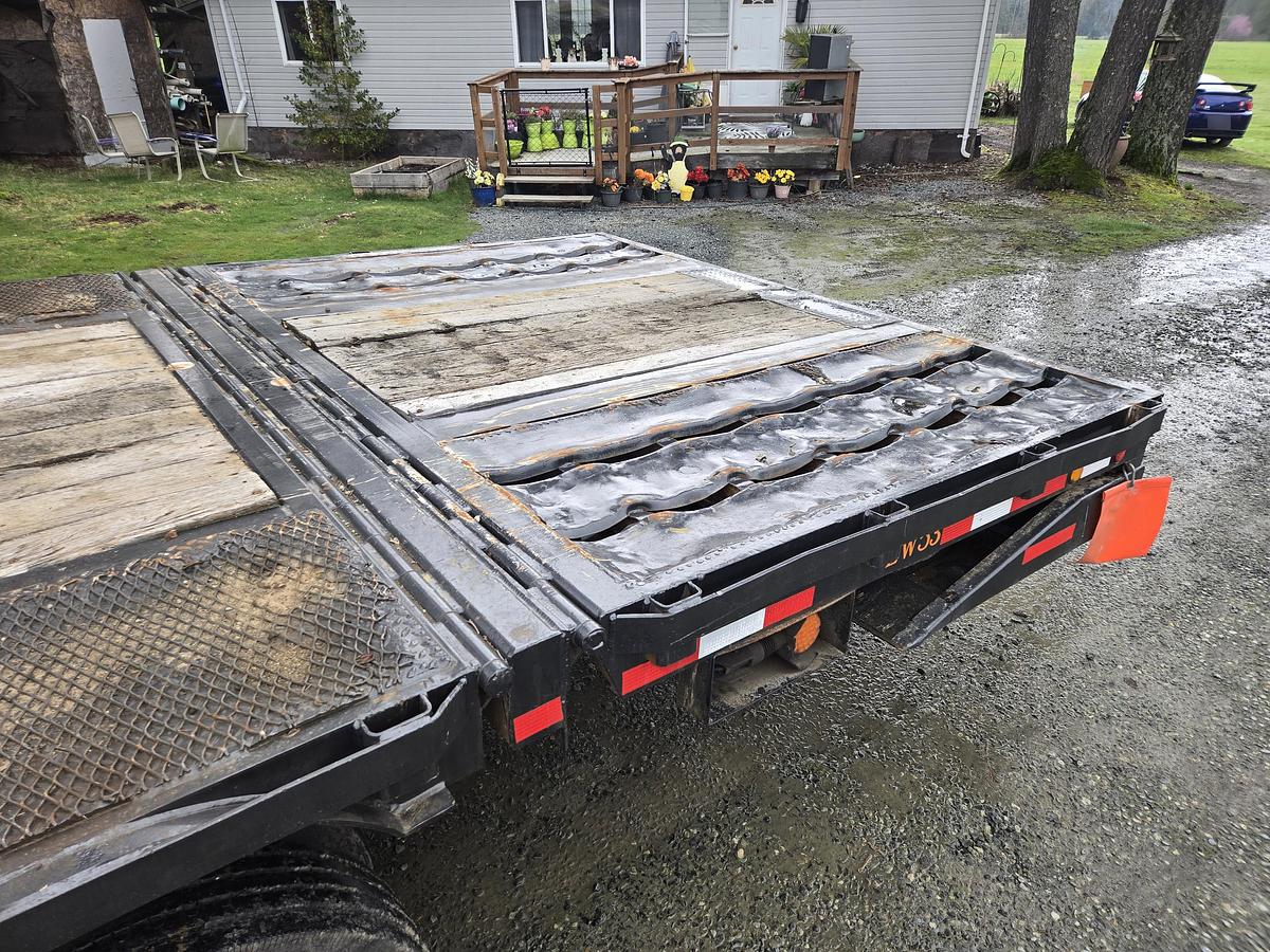 Used 2008 Ledwell Hydraulic Tilt Deck Equipment Trailer