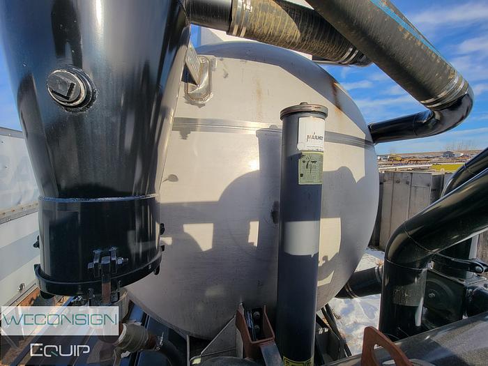 Used 2012 Brenner 407 Stainless Straight Vac Tank Rig Up (not chassis mounted)