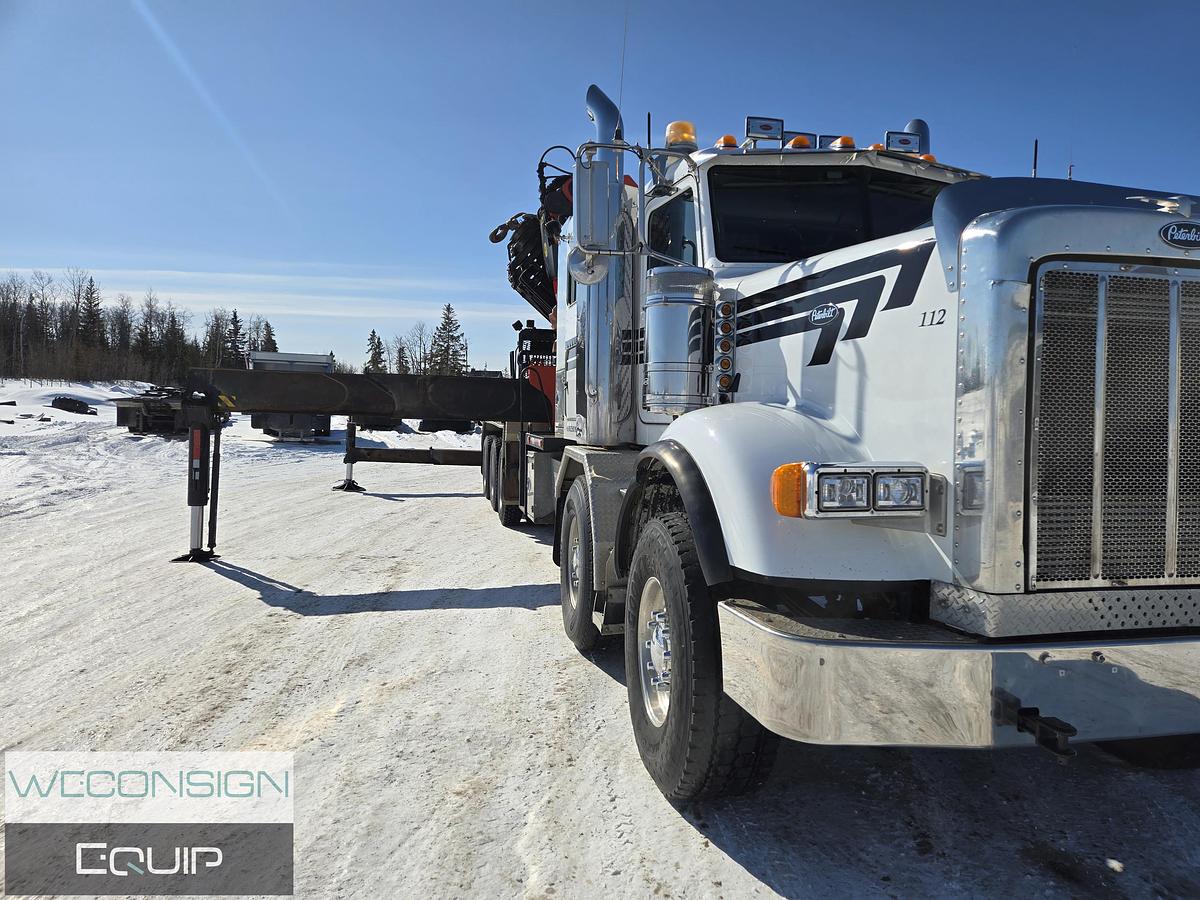 Used 2014 Peterbilt 367 Tan Tri 30 Ton Knuckle Boom Truck