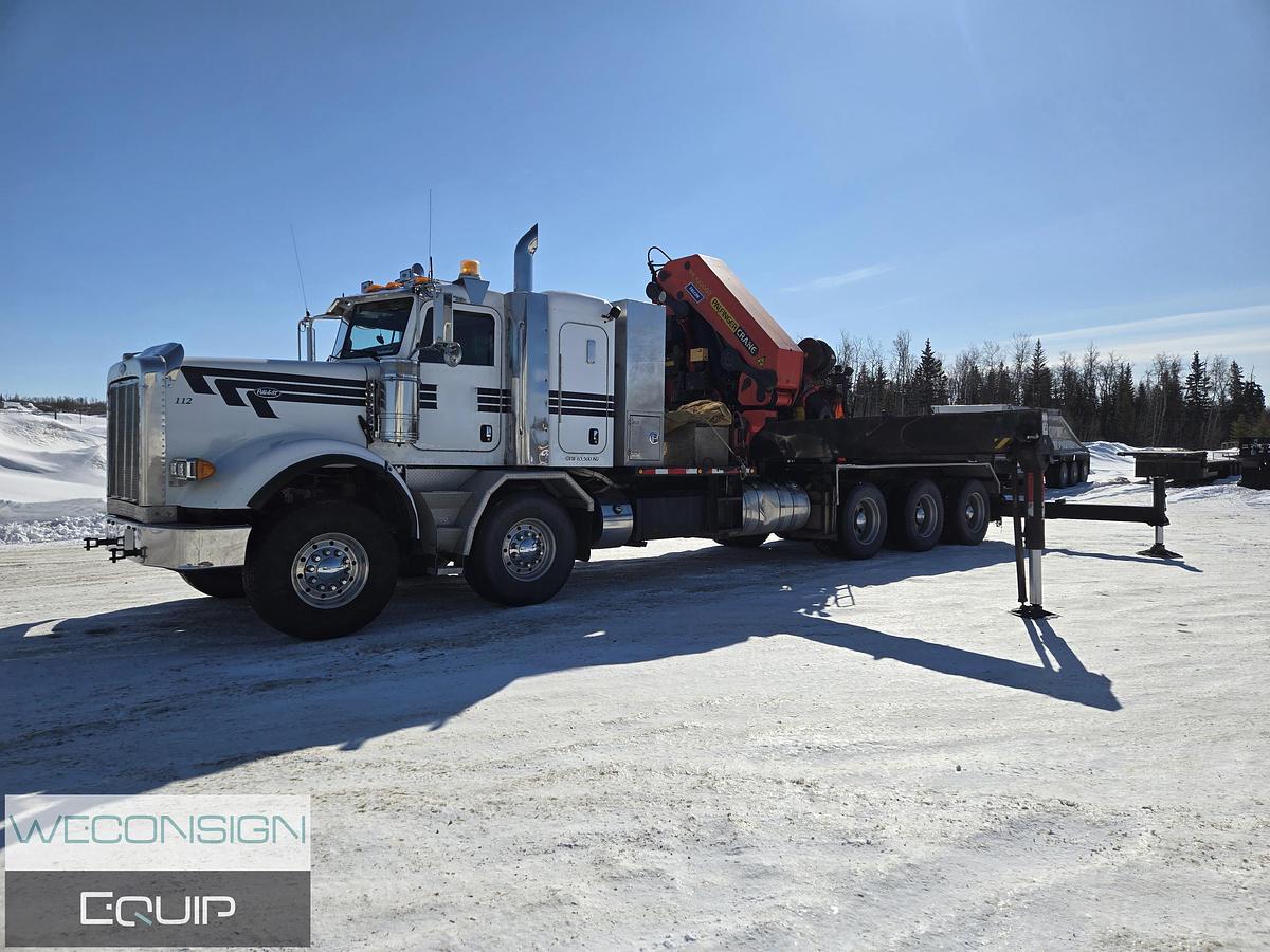 Used 2014 Peterbilt 367 Tan Tri 30 Ton Knuckle Boom Truck