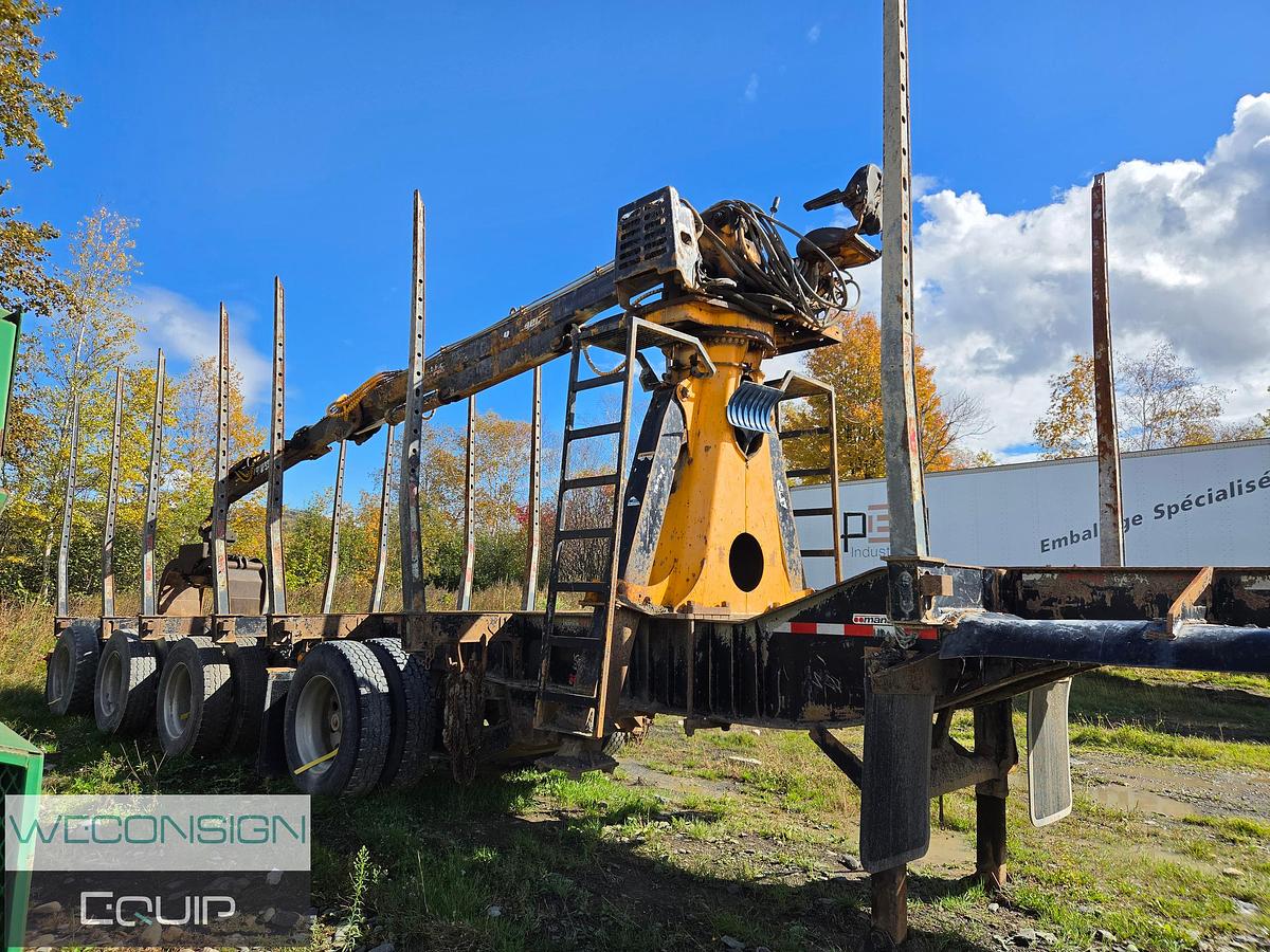 Used 2022 Manac 23451A541 Quad Axle Logging Trailer