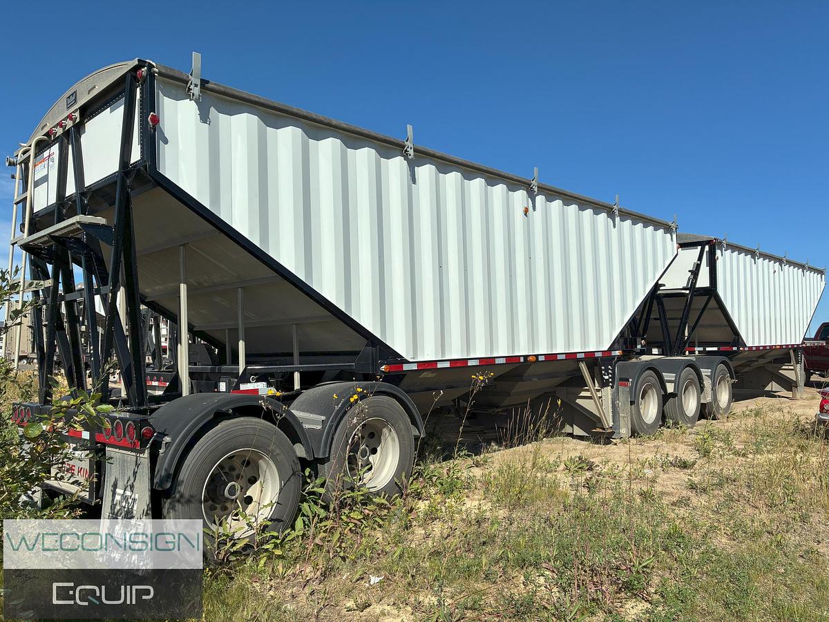 Used 2024 Lode King Super B Bottom End Dump Gravel Trailer