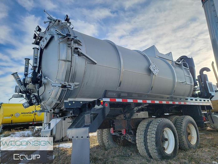 Used 2012 Brenner 407 Stainless Straight Vac Tank Rig Up (not chassis mounted)