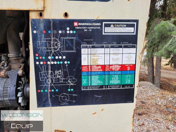 Used 2008 Ingersol Rand SD70 Compactor