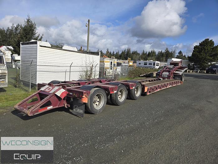 Used 2023 K-Line 8 Axle 55 Ton Hydraulic Neck Lowbed Combination