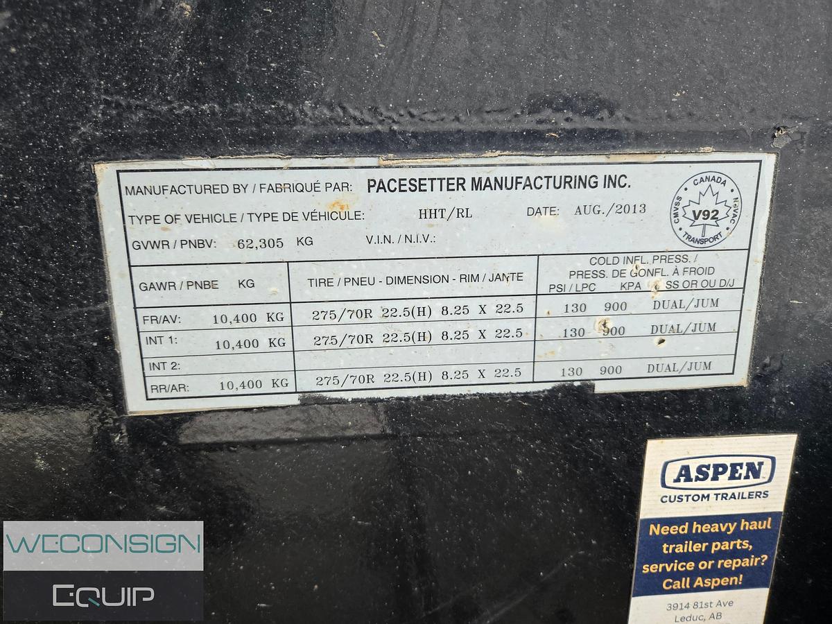 Used 2014 Pacesetter 55T 9 Axle Lowbed/Lowboy Trailer Combination