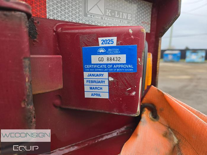 Used 2018 K-Line Sliding Axle/ Recovery Trailer