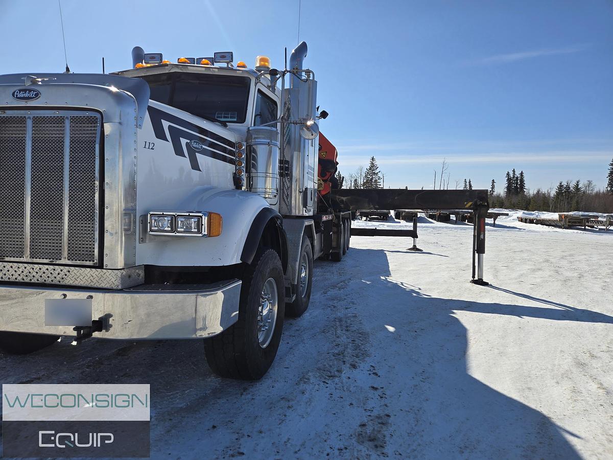 Used 2014 Peterbilt 367 Tan Tri 30 Ton Knuckle Boom Truck