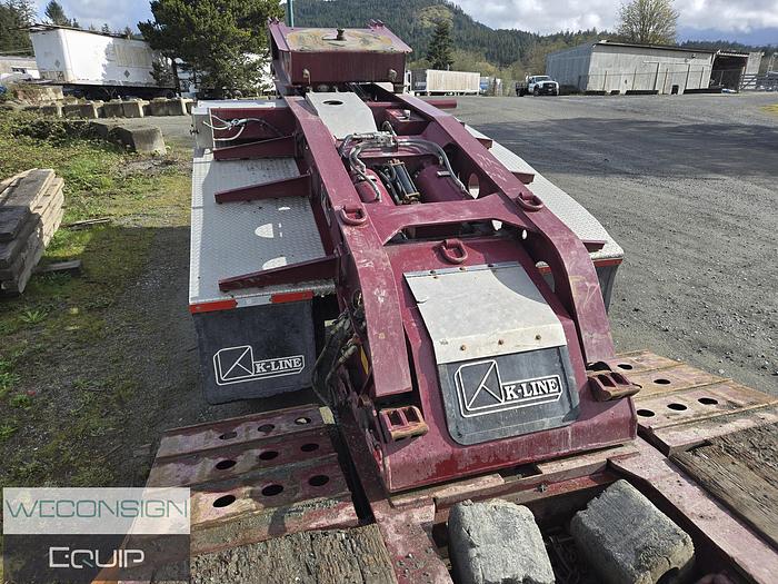 Used 2023 K-Line 8 Axle 55 Ton Hydraulic Neck Lowbed Combination