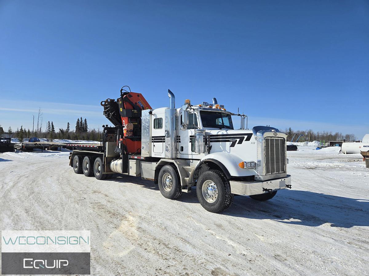 Used 2014 Peterbilt 367 Tan Tri 30 Ton Knuckle Boom Truck