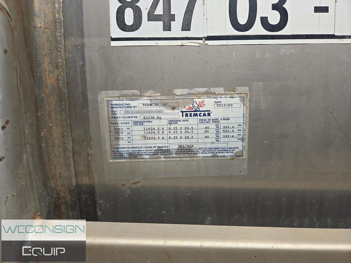 Used 2012 Tremcar DOT 407