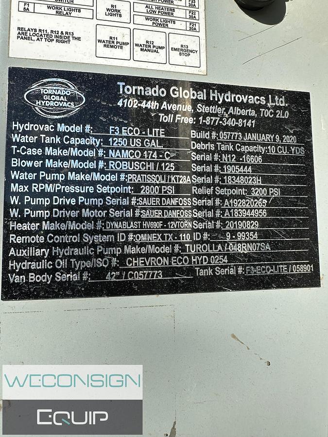 Used 2020 Peterbilt 348 Tornado Vacuum Excavator Truck