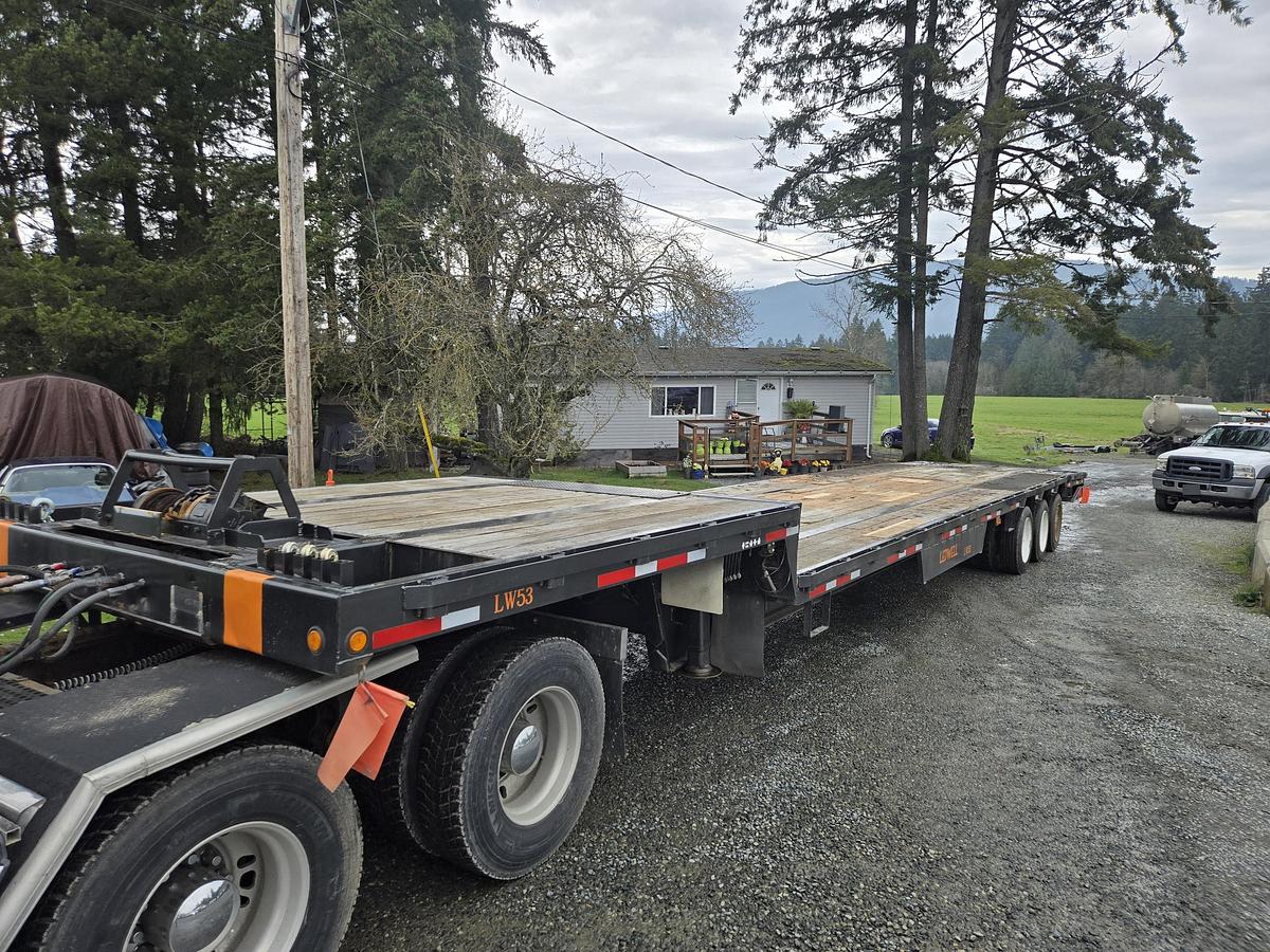 Used 2008 Ledwell Hydraulic Tilt Deck Equipment Trailer