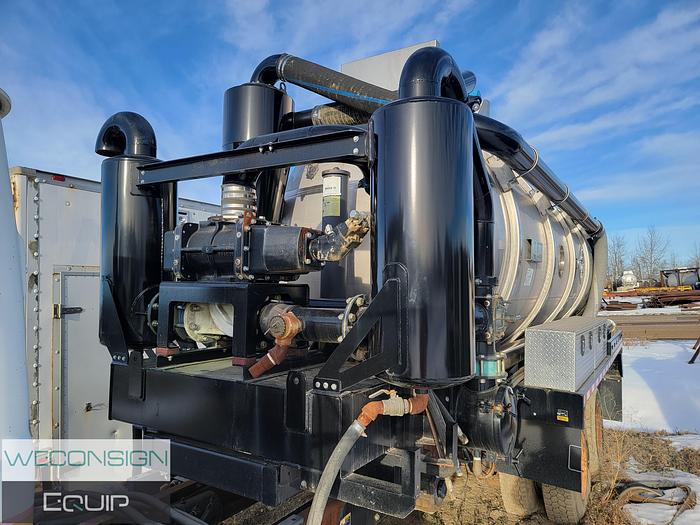 Used 2012 Brenner 407 Stainless Straight Vac Tank Rig Up (not chassis mounted)