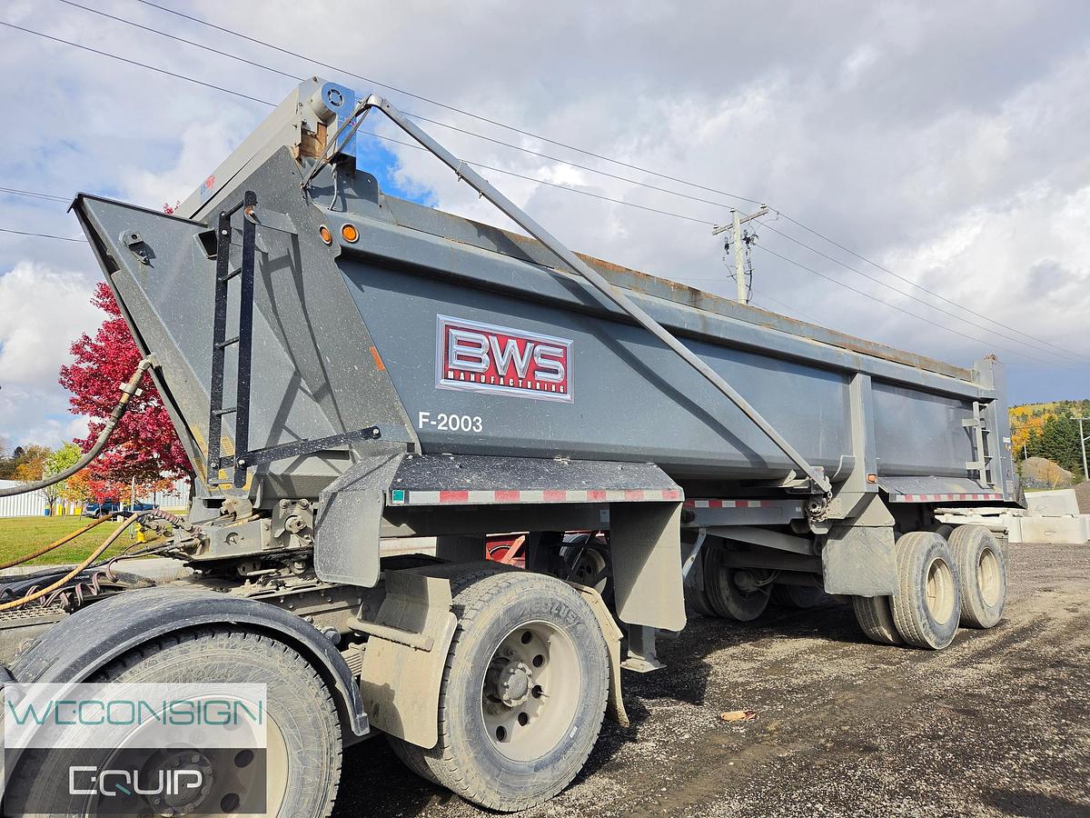 Used 2022 BWS Tandem End Dump Trailer