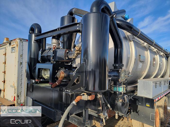 Used 2012 Brenner 407 Stainless Straight Vac Tank Rig Up (not chassis mounted)