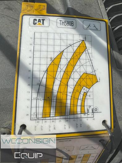 Used 2005 CAT TH580B 11,000 lbs Telehandler Zoom Boom
