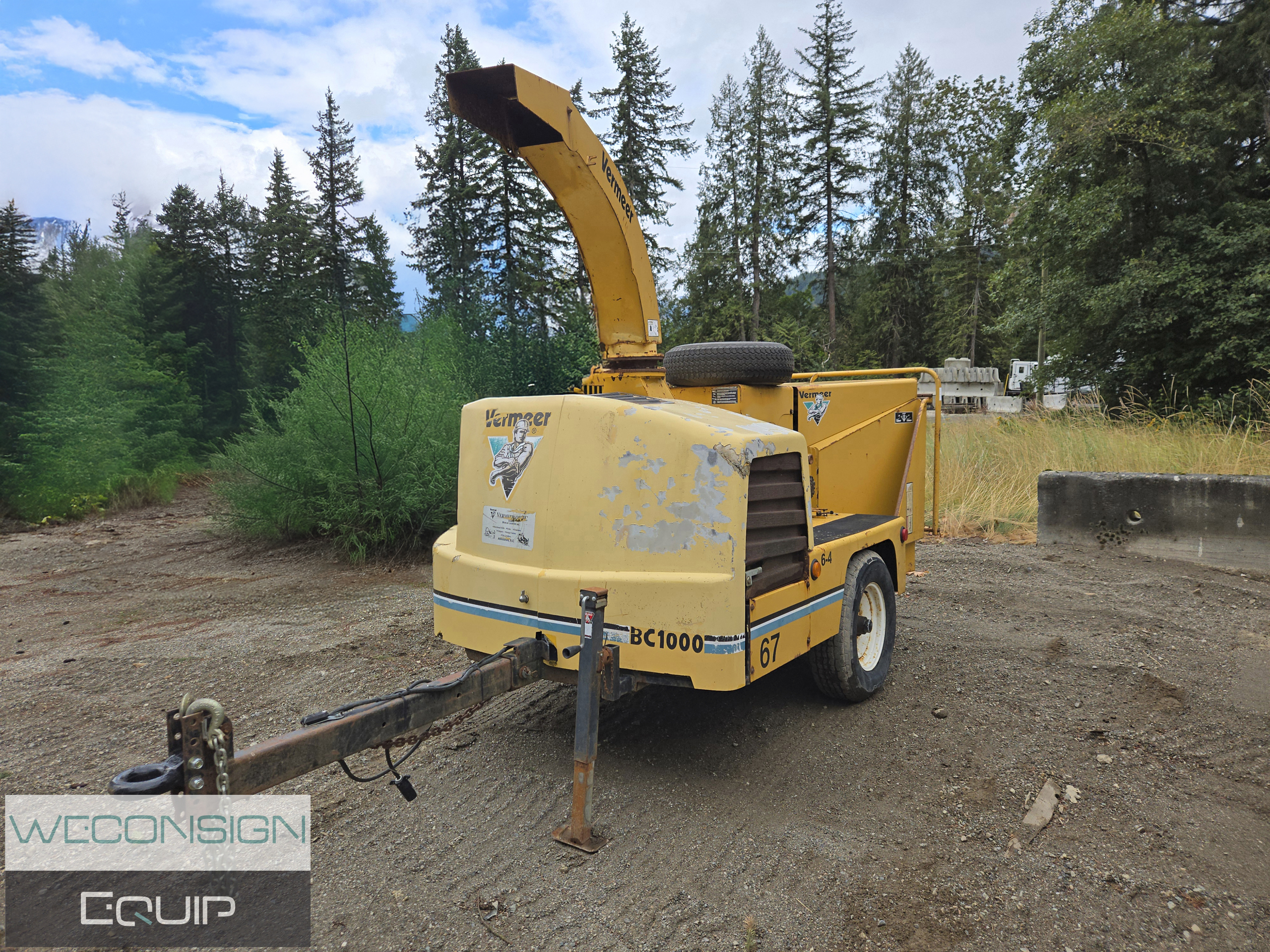 Used 2001 Vermeer BC1000 Wood Chipper