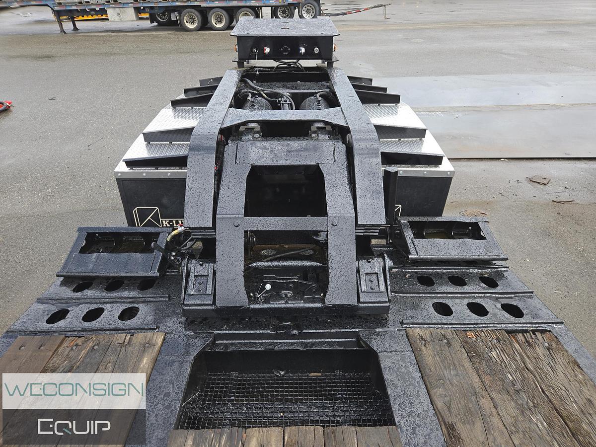 Used 2005 K-Line 60 Ton Lowbed Trailer and Jump Jeep