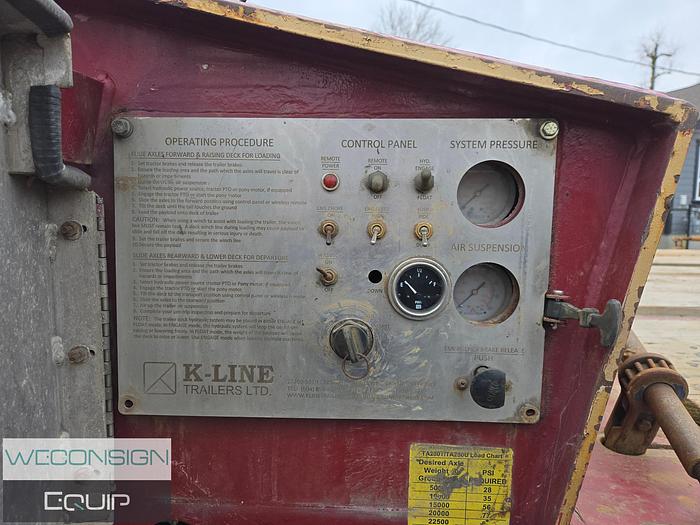 Used 2018 K-Line Sliding Axle/ Recovery Trailer