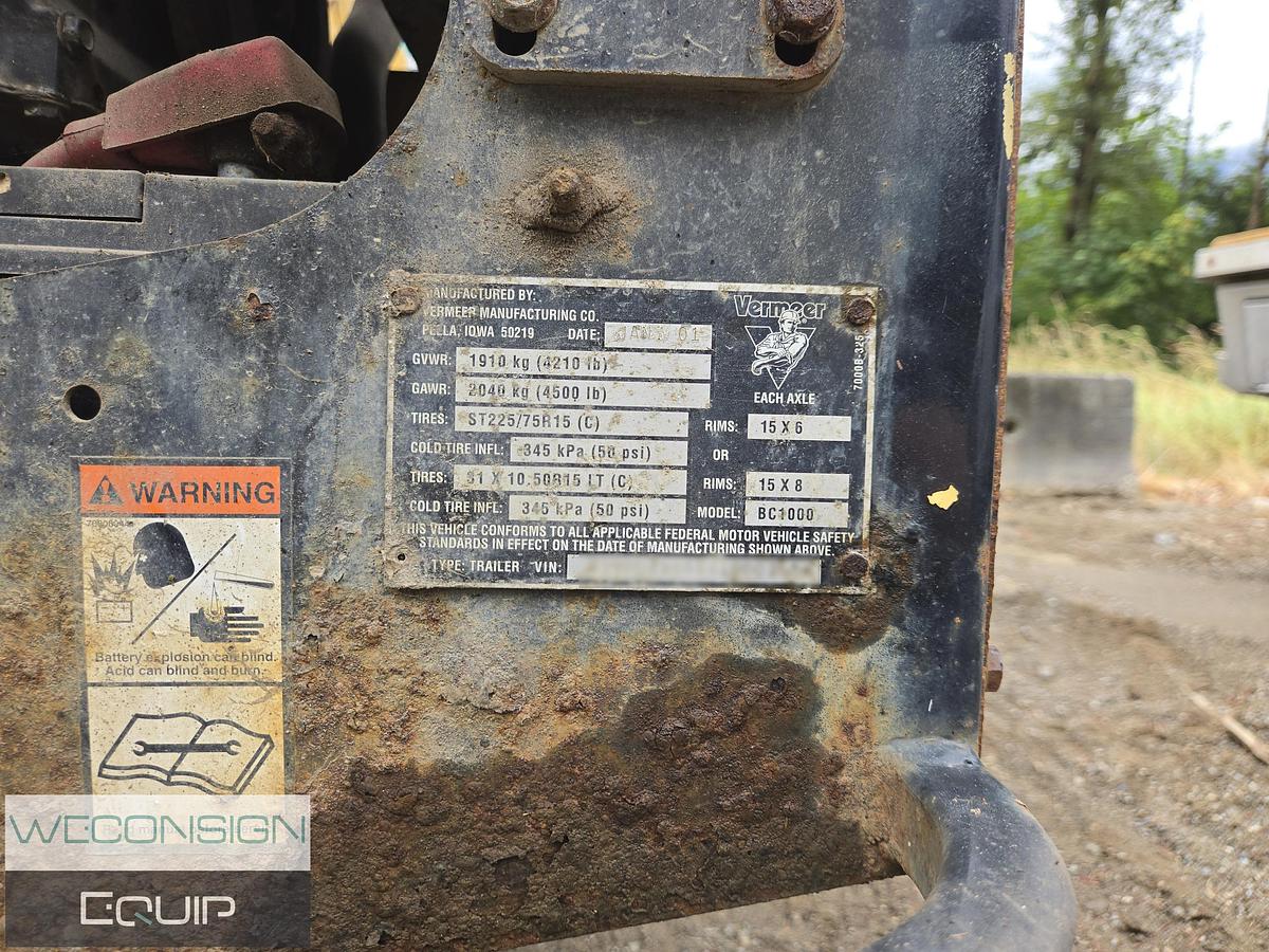 Used 2001 Vermeer BC1000 Wood Chipper