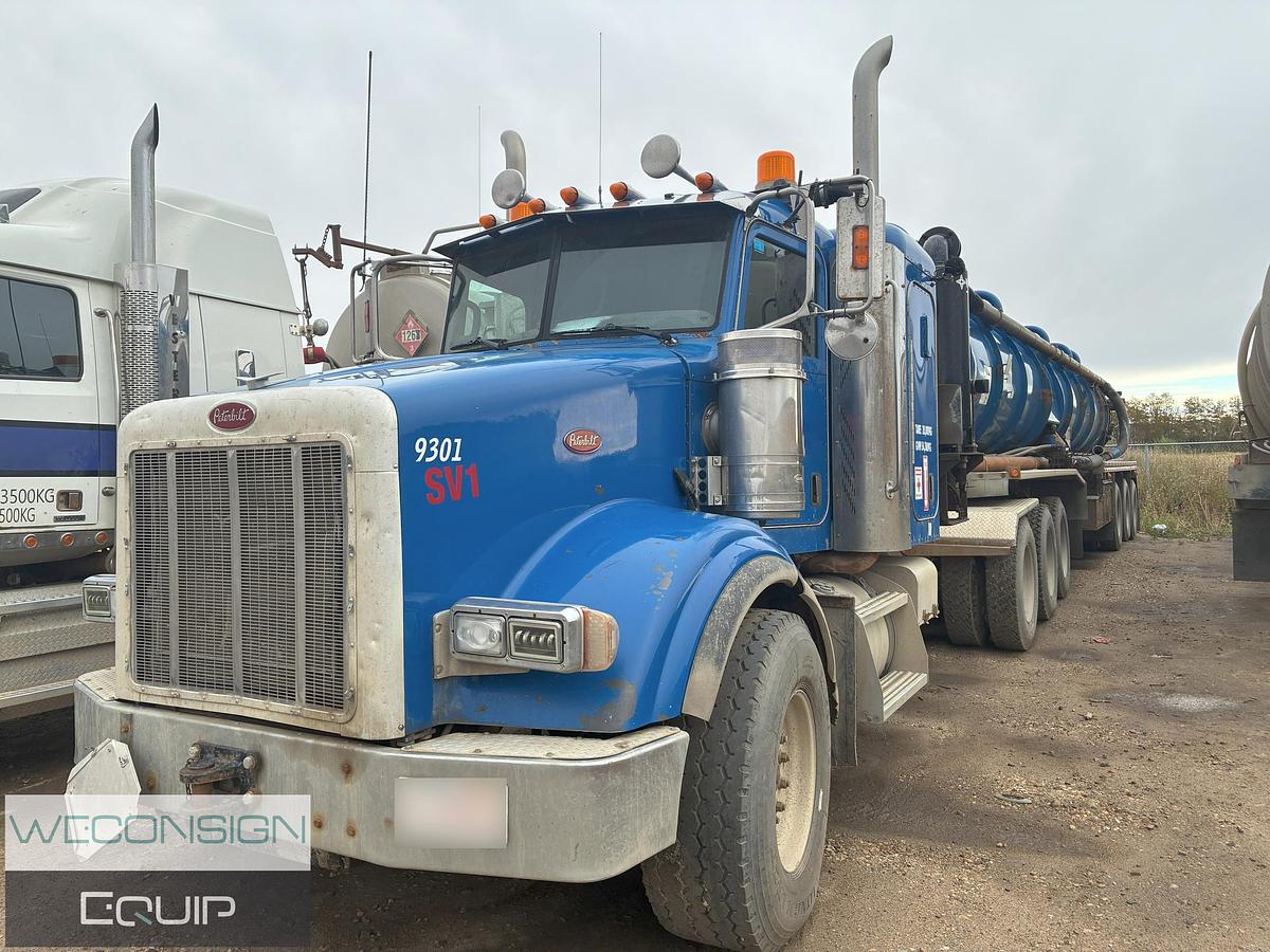 Used 2007 Peterbilt 378 Semi Vacuum Truck and Trailer