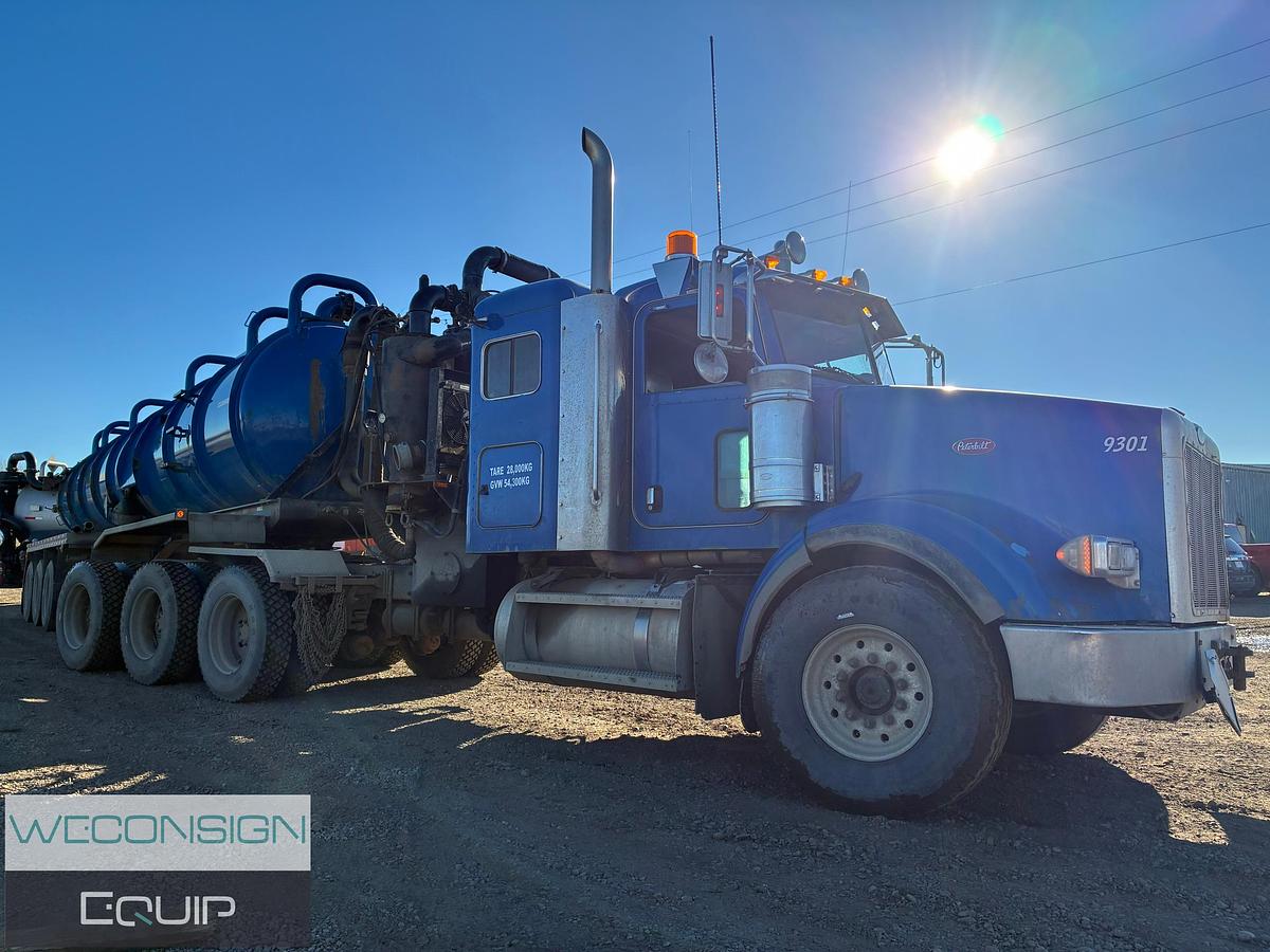 Used 2007 Peterbilt 378 Semi Vacuum Truck and Trailer