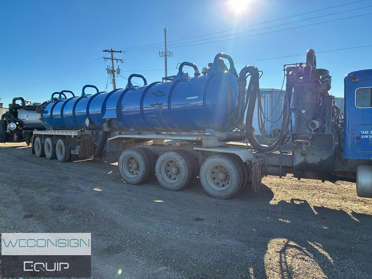 Used 2007 Peterbilt 378 Semi Vacuum Truck and Trailer