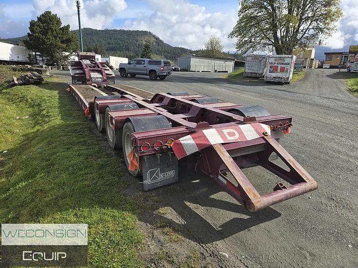 Used 2023 K-Line 8 Axle 55 Ton Hydraulic Neck Lowbed Combination