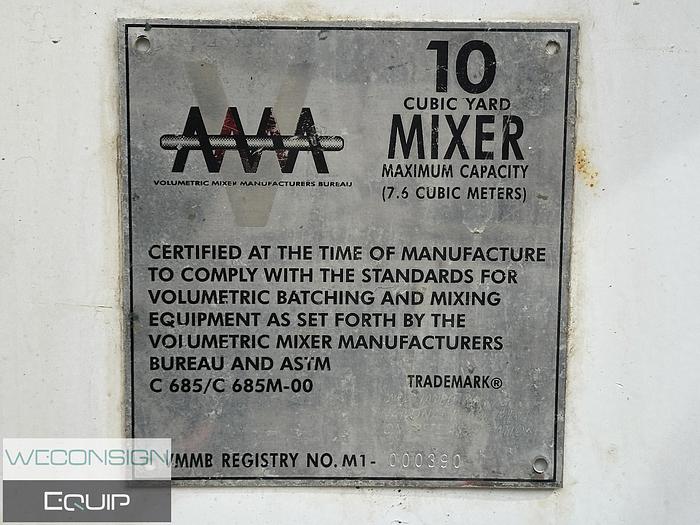 Used 2004 Sterling Cement Mixer