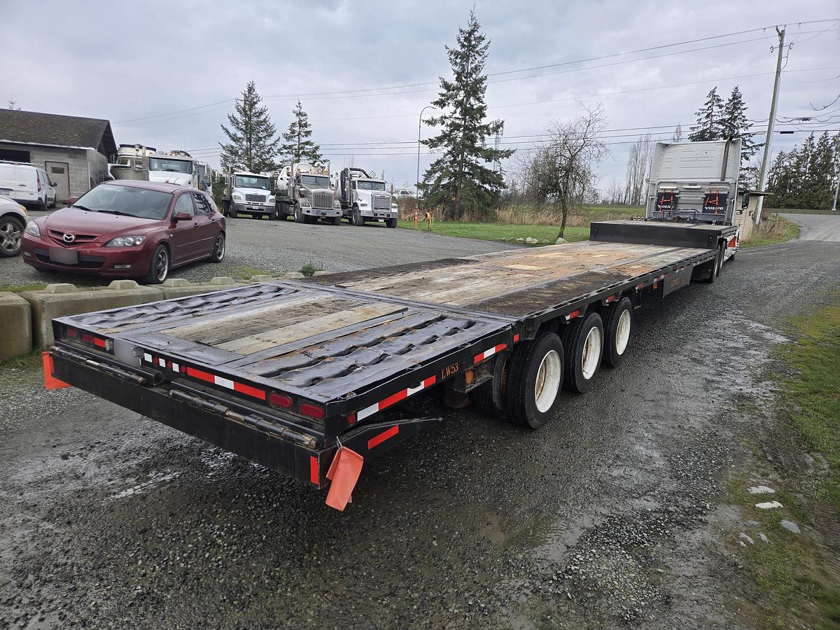 Used 2008 Ledwell Hydraulic Tilt Deck Equipment Trailer