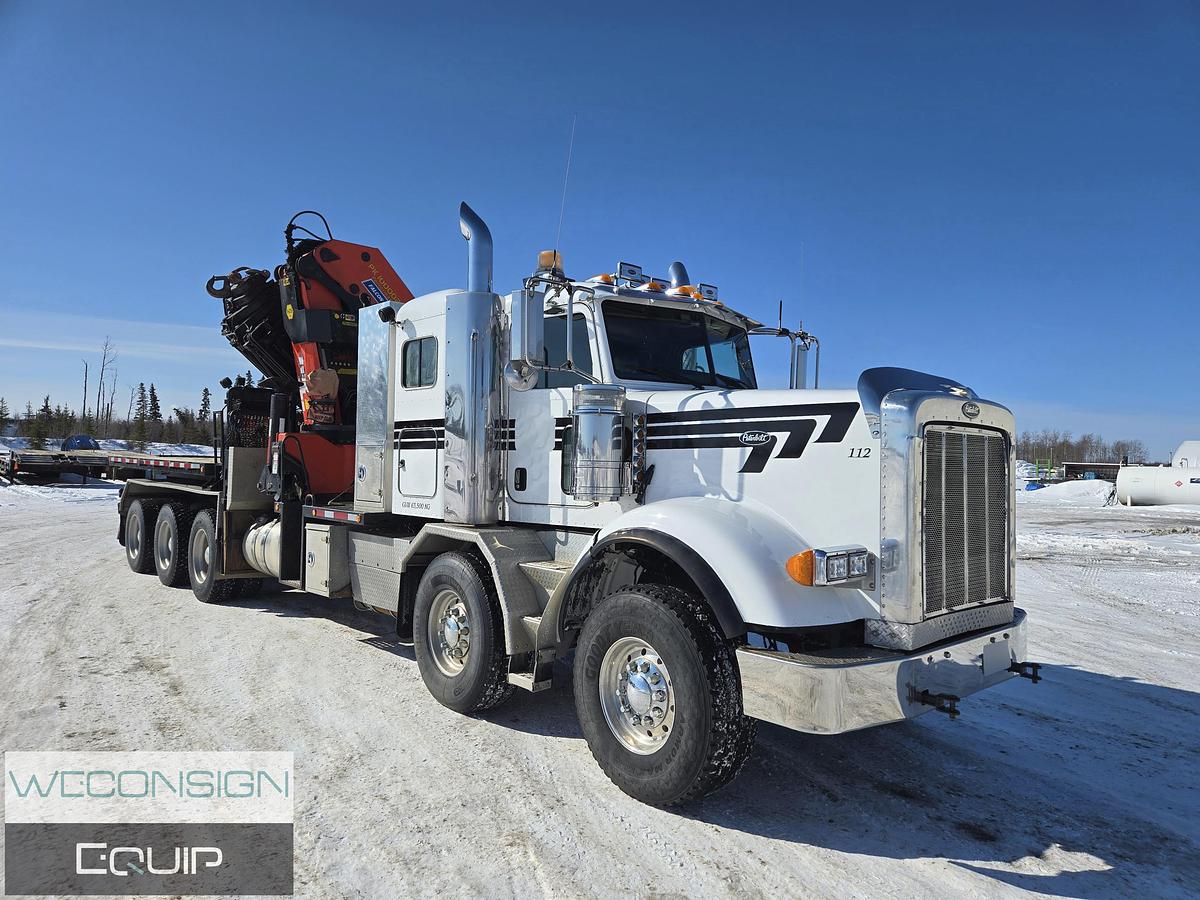 Used 2014 Peterbilt 367 Tan Tri 30 Ton Knuckle Boom Truck