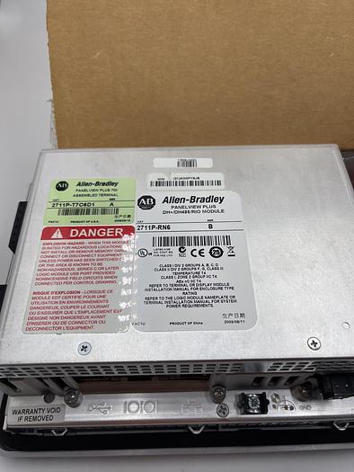 Used Allen-Bradley 2711P-T7C6D1 Ser A, 2711P-RN6 Ser B